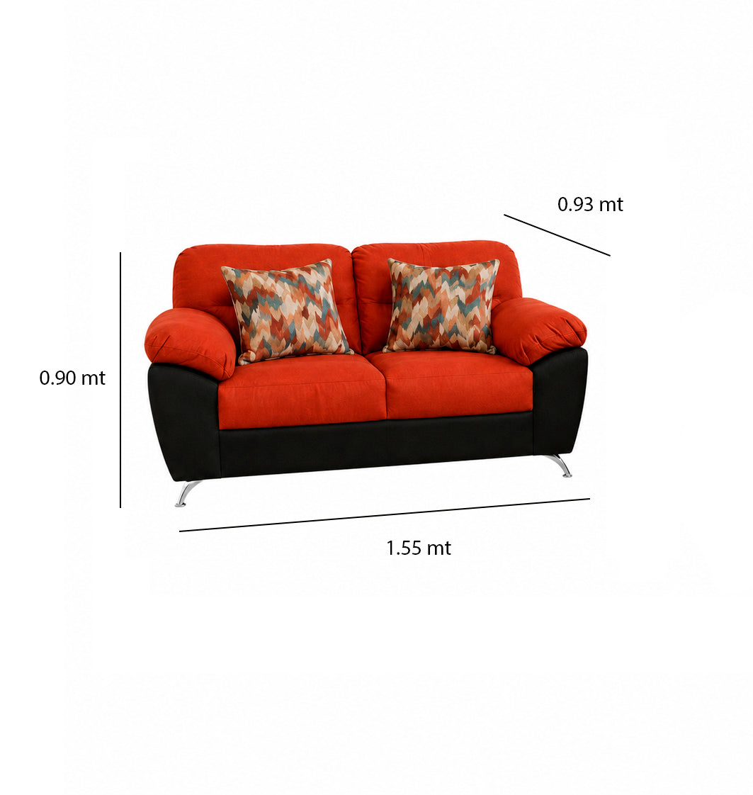Love Seat Polonia de 2 Plazas con Cojines Decorativos