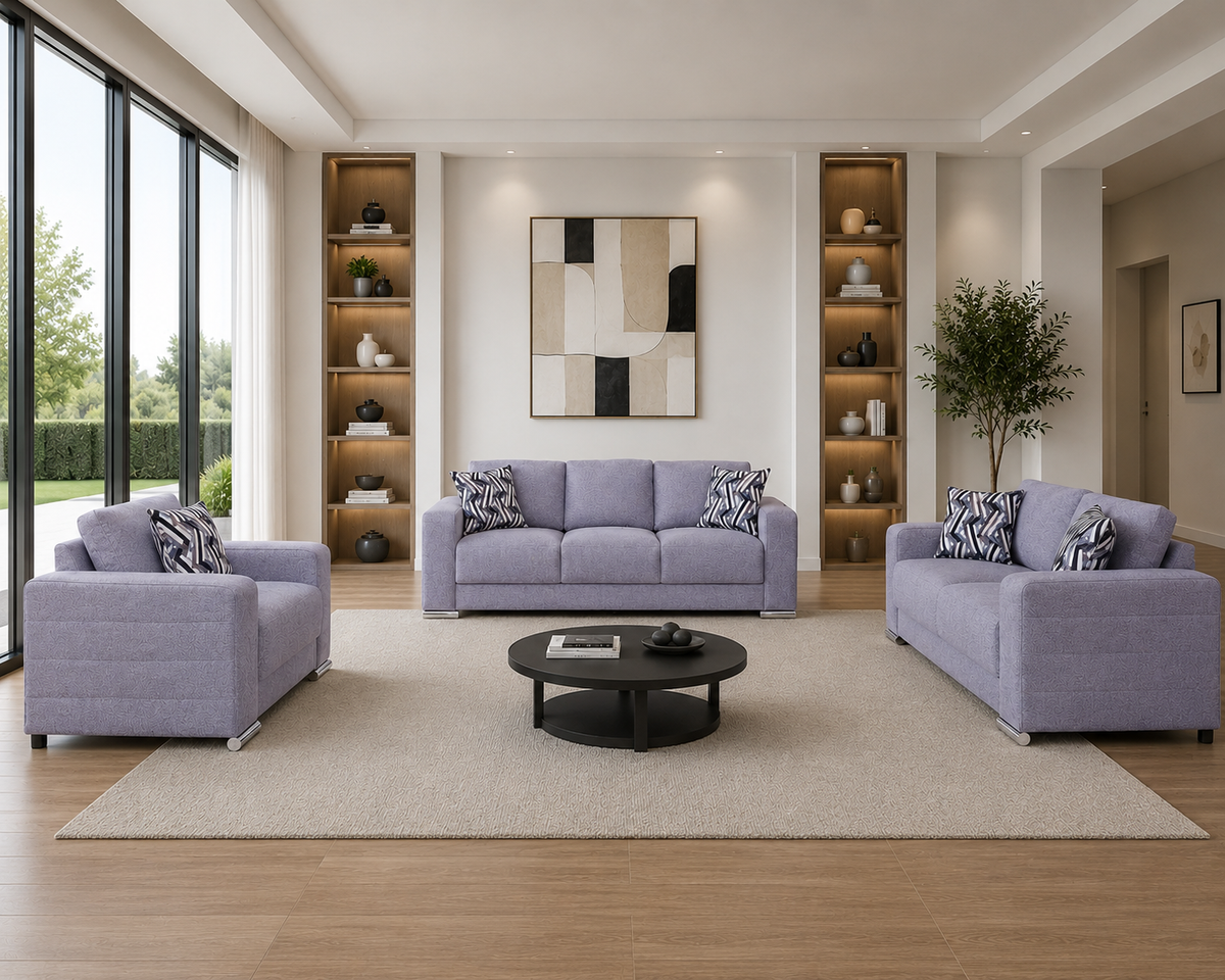 Sala Moderna 3 Piezas | Sofá + Loveseat + Sillón | Angie