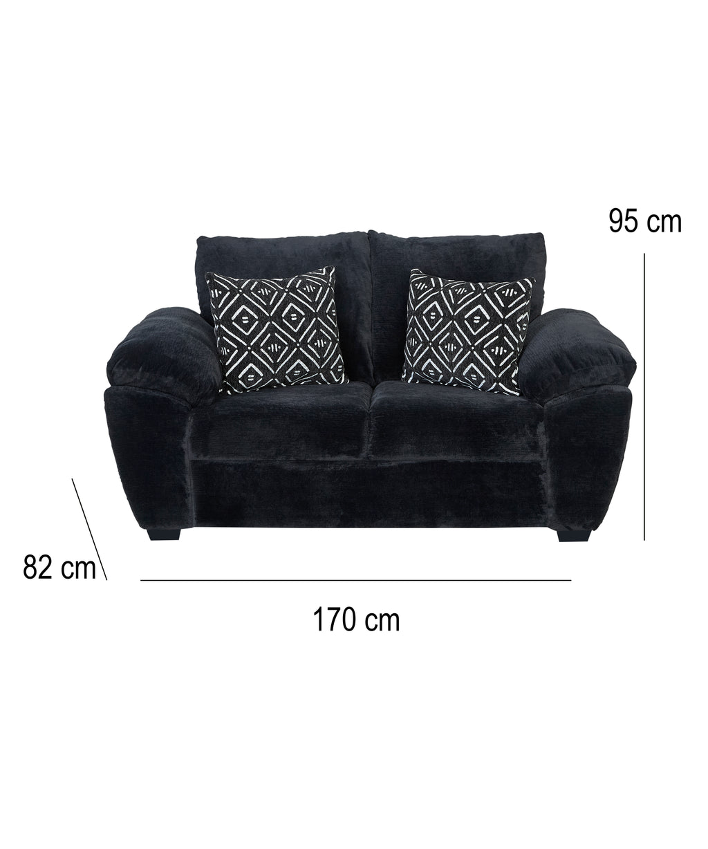 Love Seat Carolina de 2 Plazas con Cojines Decorativos