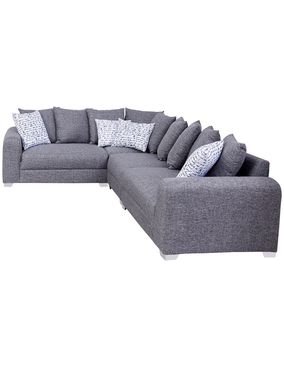 Sala Esquinera En L | Sillón + Sofá + Loveseat | Ágora con Cojines decorativos Incluidos