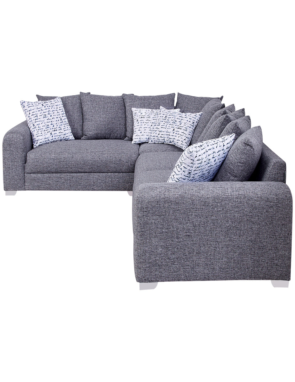 Sala Esquinera En L | Sillón + Sofá + Loveseat | Ágora con Cojines decorativos Incluidos